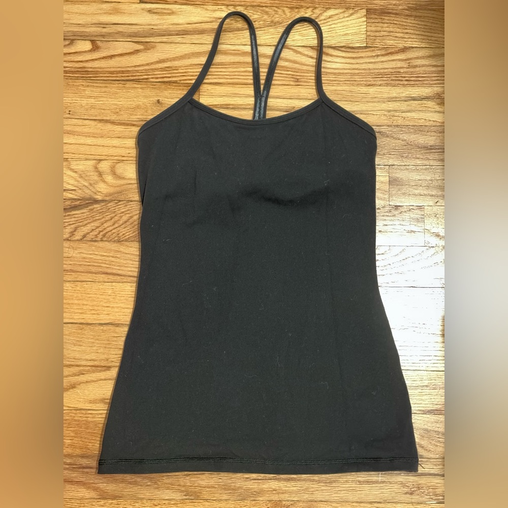 Lululemon Power Y Tank Black size 6